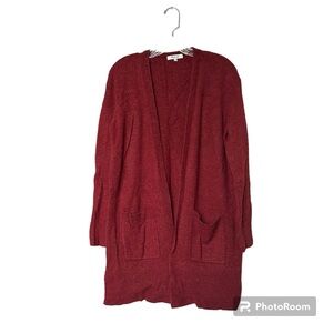 Madewell Alpaca Merino Wool Blend Cardigan in Red Size‎ S